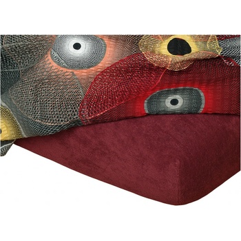 Dadka Froté prostěradlo bordó 100x220x20