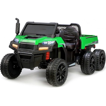 Daimex elektrické autíčko Farmer Truck šestikolový 4x motor 24V/200W dvoumístné zelená