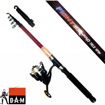 DAM Fighter Pro Combo Tele Spin 1,8 m 5-20 g + naviják 20FD + vlasec 0,25 mm 5 dílů