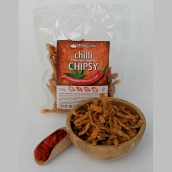 Damodara Chilli chipsy (papričky pepř) 100g