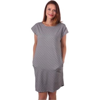 Dámské šaty Zoe šedé s puntíky