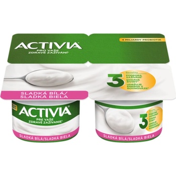 Danone Activia Sladká bílá 4 x 120 g