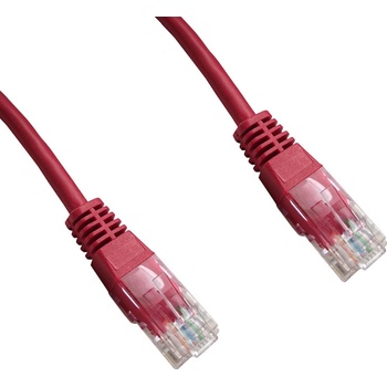 Datacom 1492 Kabel CAT5E, UTP, 0,25m, červený