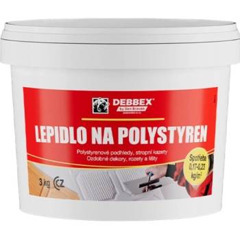 Debbex lepidlo na polystyren bílé 3 kg