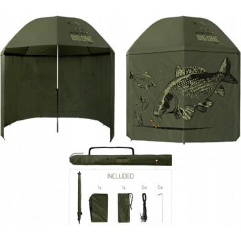 Delphin deštník s bočnicí bigone carp 250 cm