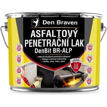 DEN BRAVEN Asfaltový penetrační lak 9 kg DenBit BR penetral ALP plech