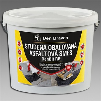 DEN BRAVEN Studená obalovaná asfaltová směs DenBit RB 25kg kbelík