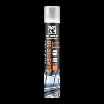 Den Braven Těsnicí 3D hmota pistolová 750ml bílá