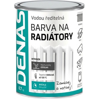 Denas Radiator barva na radiátory, rychleschnoucí, vodou ředitelná, 0603 slonová kost, 700 g