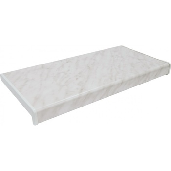 Deokork Vnitřní plastový parapet obyčejná ekonomická fólie 50x500 mm Šedý mramor EKONOMY