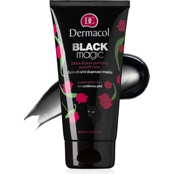 Dermacol Black Magic detoxikační slupovací černá maska 150 ml