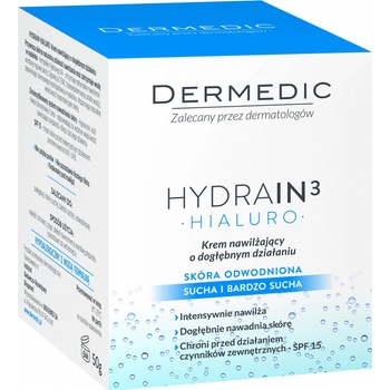Dermedic Hydrain3 Hialuro hloubkově hydratační krém SPF15 50 g