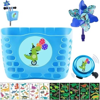 Dětský košík LUKIUP na kolo s dinosaurem