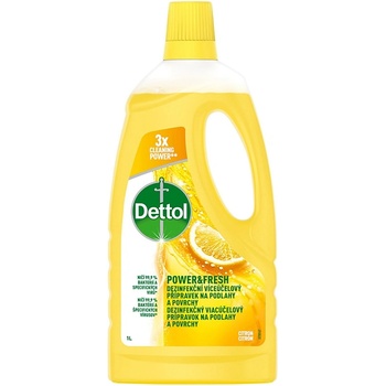 Dettol Power & Fresh Citron dezinfekční přípravek na podlahy a povrchy 1 l