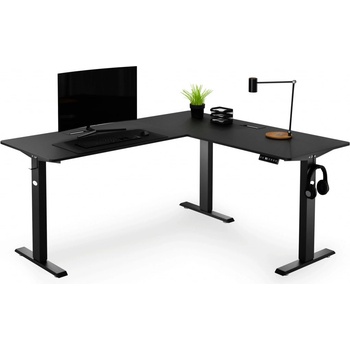 Di volio rohový psací stul Montaro černý