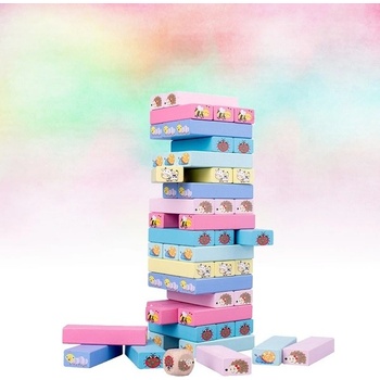 DIDATOYS JENGA Věž se zvířátky