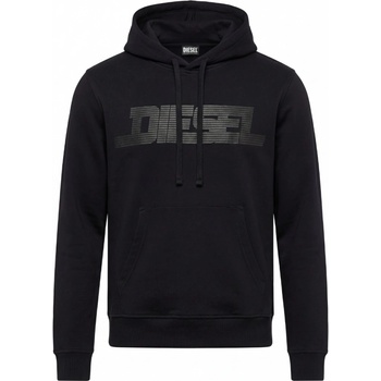 DIESEL Logo Black mikina Černá