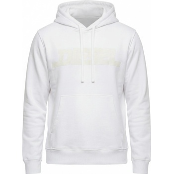 DIESEL Logo White mikina Bílá