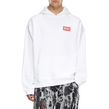 Diesel S-BOXT-HOOD-LAB SWEAT-SHIRT BRIGHT white