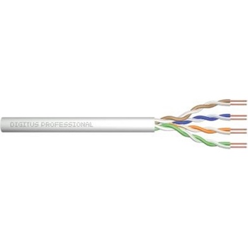 Digitus ACU-4611-305 ASSNET250 CAT 6 U-UTP instalační kabel, drát, délka 305 m, Papírový box, AWG 23/1, PVC barva šedá