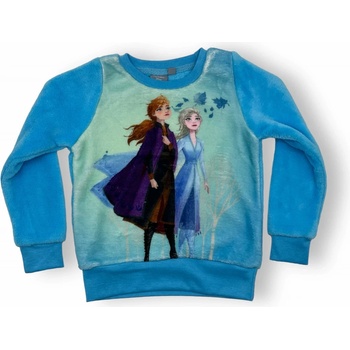 Disney Luxusní dětská fleecová mikina Frozen Modrá