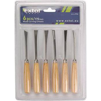 Dláta řezbářská, sada 6ks