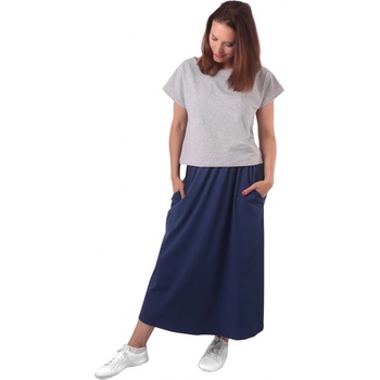Dlouhá sukně s kapsami Linda jeans modrá