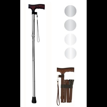 DMA Praha 413 AS Silver/chrom Duralová hůl skládací nízká