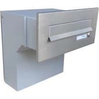 DOLS Poštovní schránka F-04 do sloupku + čelní deska se zvonkem ČD-2 - NEREZ