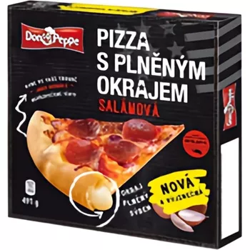 Don Peppe Pizza s plněným okrajem salámová 491 g