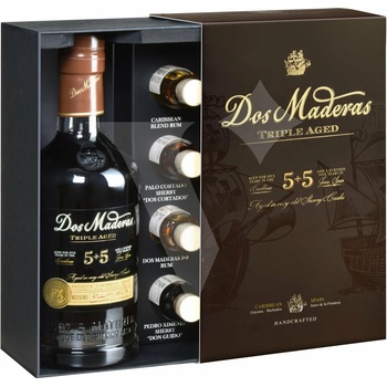 Dos Maderas P.X. 5y + 5y Tasting Kit 40% 0,7 l (dárkové balení Tasting Kit)