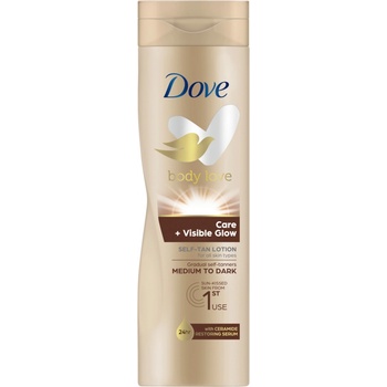 Dove Nourishing Body Care Visible Glow samoopalovací hydratační mléko Fair-Medium 250 ml