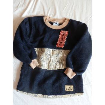 Drahstyl mikina přes hlavu tmavě modrá