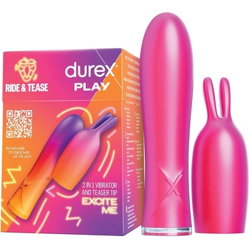 Durex Play Vibe and Tease 2v1 se stimulační špičkou