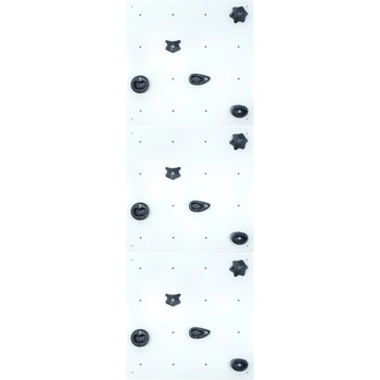 Duvlan lezecká stěna 213x71 cm Set white
