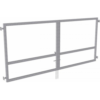 Dvoukřídlá vjezdová brána š. 550 x v. 170 cm