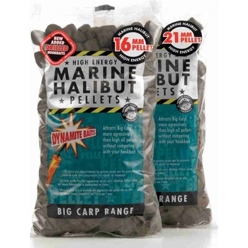 Dynamite Baits pelety Pre-Drilled Marine Halibut 900 g 21 mm