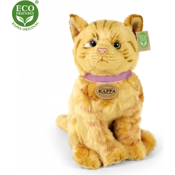 Eco-Friendly Kočka hnědá mourovatá sedící 25 cm
