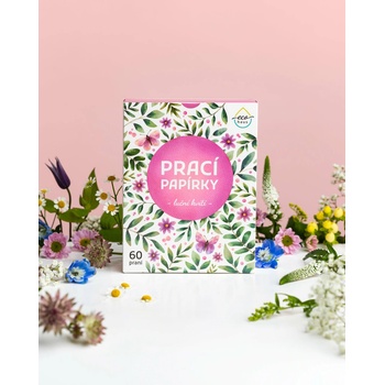 EcoHaus Prací papírky luční kvítí 60 ks