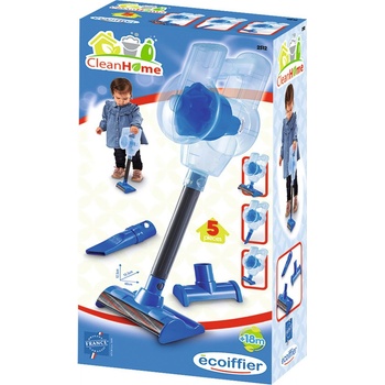 Ecoiffier Vysavač tyčový CleanHome s nástavci 5 doplňků
