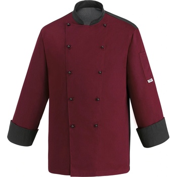 Egochef s lemováním dlhý rukáv bordový S