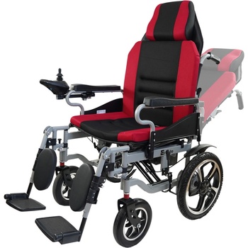 Elektrický invalidní vozík skládací Eroute 5003 XXL 56 cm s polohováním opěradla