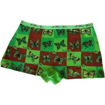 Elevek dívčí kalhotky boxerky Motýlci 9012 zelená