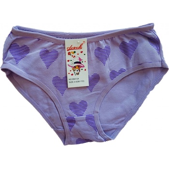 Elevek dívčí spodní kalhotky bavlněné srdíčka 894124 fialová