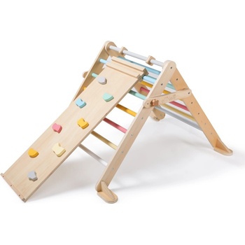 EliNeli rostoucí montessori Piklerové trojúhelník 68 cm s prknem 2 v 1 set fresh