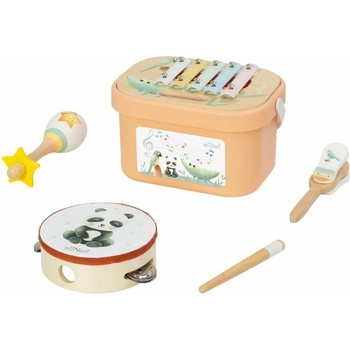 eliNeli Sada dětských hudebních nástrojů v boxu pastel