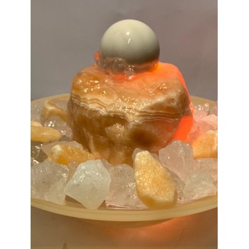 Ella Doris Kulová fontána Kalcitový západ Slunce XL 22 cm