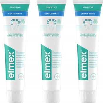 Elmex Sensitive Gentle White 3 x 75 ml
