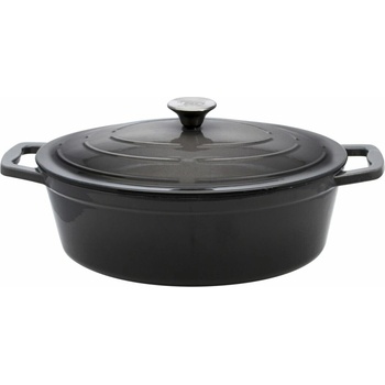 ELO Pekáč s poklicí 33 x 25 cm, litinový, šedý, hluboký, oválný 33733