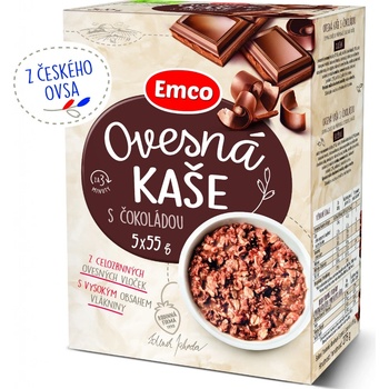 Emco Ovesná kaše s čokoládou 5 x 55 g